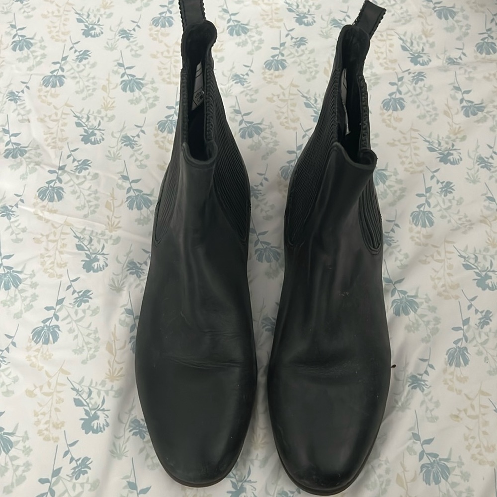 UGG black leather booties